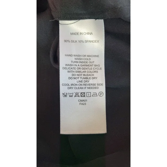 Quince Silk Stretch Tank Top Women Large Black Minimalist Capsule Washable - Picture 9 of 9